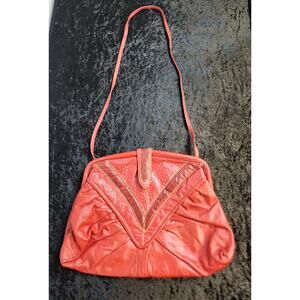 Vintage Pierre Mishael Red Leather Purse by La Bon Bag, Inc